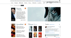 Desktop Screenshot of perezreverte.com