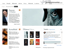 Tablet Screenshot of perezreverte.com
